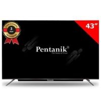 Pentanik 43 inch Double Glass 4k Voice Control TV