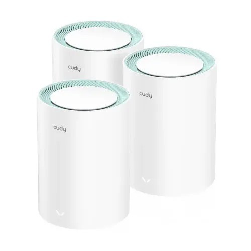 Cudy M1300 AC1200 1200mbps Gigabit Whole Home Mesh WiFi Router (3 Pack)